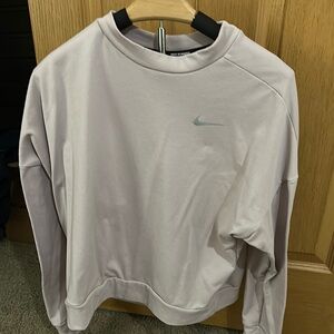 Nike Off-Pink/Salmon Running Crewneck Sweater Soft Relaxed Fit